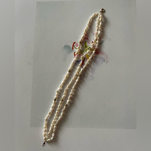 Rice Pearl 14KG Bracelet - Picture 9 of 11